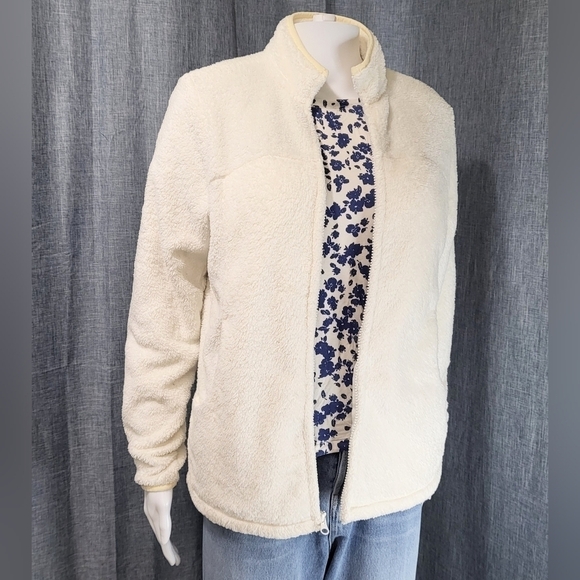 LANDS END Fleece JACKET Women's Size Small (6-8) - Picture 1 of 8